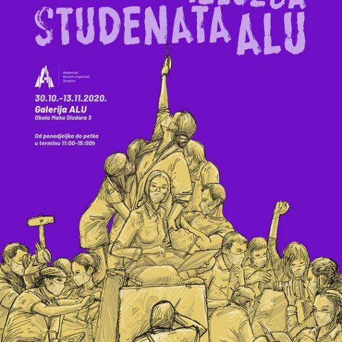 Plakat Izložba studenata ALU 2020_0